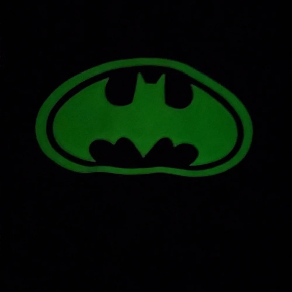 Vintage Batman t shirt YOUTH LARGE *Glow In The Dark * DC Comics 2003 VTG Black - Picture 5 of 5